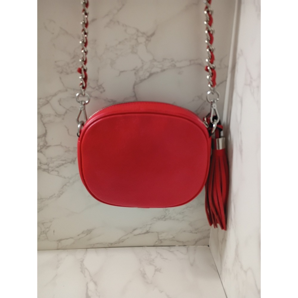 MARIO VALENTINO Nina Red Signature Leather Crossbody Bag - EUC - Picture 2 of 11